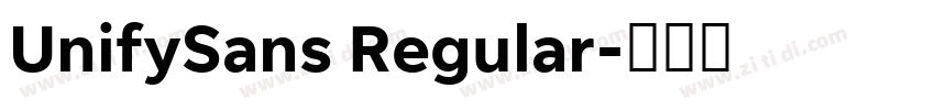 UnifySans Regular字体转换